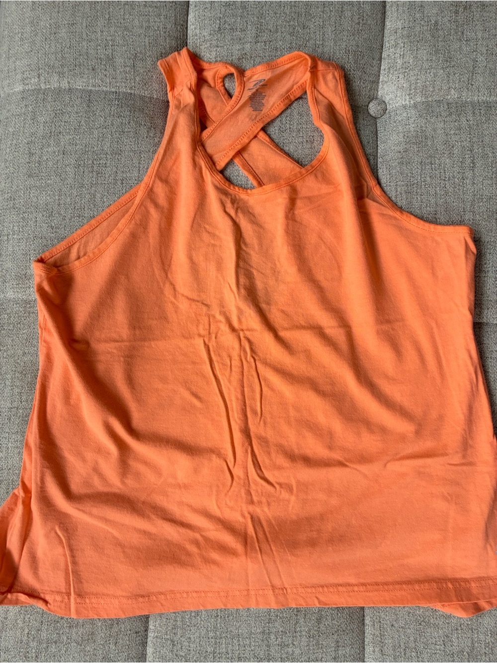 Pro Player Orange Racerback Tank Top with Cross Straps